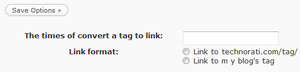 Tag to Link Settings
