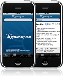 Dictionary.com  iphone uygulaması.