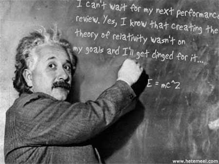 Einstein'ın performansa ilişkin görüşleri