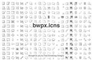 bwpx.icns - 18×18 grey pixel icons