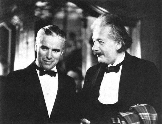 Chaplin solda,Einstein sağda