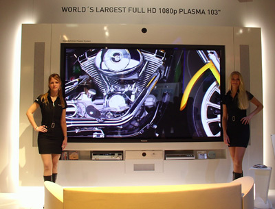 103 inç'lik Panasonic full HD plasma televizyon