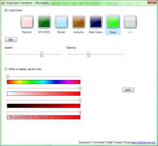 Windows Vista Color Transform'un ekran görüntüsü
