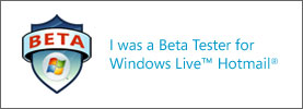 windows live hotmail beta tester logosu