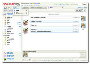 Yahoo! Mail Beta Entegre Sohbet