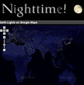 google maps nighttime
