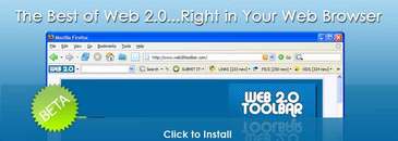 web 2.0 toolbar'ı internet explorer ve firefoxta kullanabilirsiniz