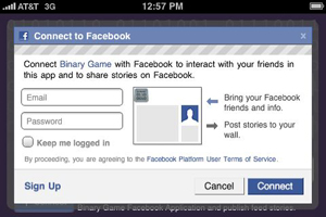 Facebook Connect for iPhone