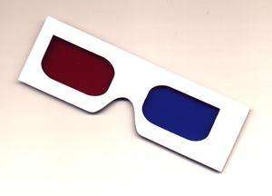 3d kırmızı mavi gözlük
