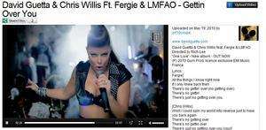 david guetta & chris willis ft. fergie & lmfao - gettin over you (sağda şarkı sözleri))