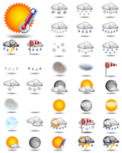 meteoroloji - hava durumu ikonları