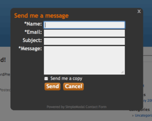 WordPress contact form plugin