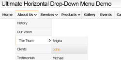 free css drop-down menu