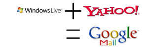 Windows live + Yahoo = Gmail