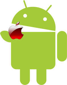 Android Elmadan bir ısırık aldı