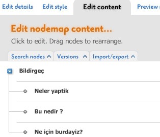 Mini websitenizin içeriğini belirleyin.