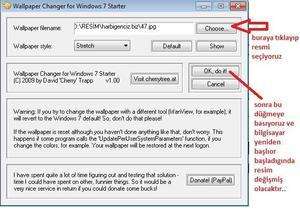 windows 7 starter arka plan değiştirme programı