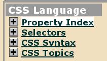 css-Özellikler indexi