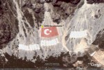 Uzaydan görülebilen Türk Bayrağı