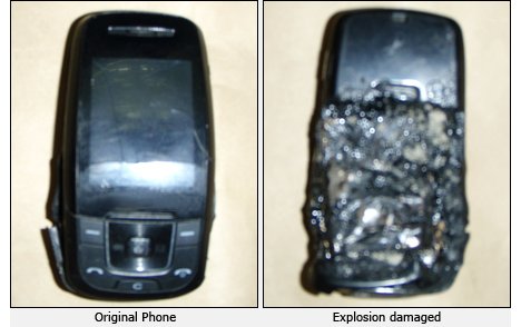 patlamadan önce ve sonra cep telefonu