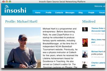 insoshi profil ekran görüntüsü