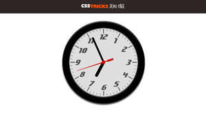 css3 clock with jquery