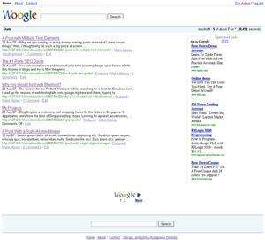 Woogle (Google Klonu) Türkçe Wordpress Teması