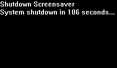 Shutdown Screensaver