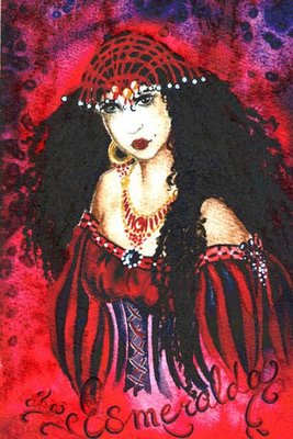 The gypsy Esmeralda form Victor Hugo’s Notre Dame de Paris.