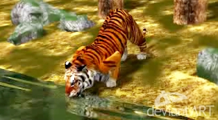 A tiger animation