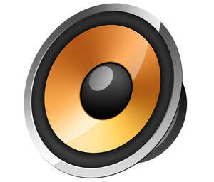 Speaker icon  - via psdgraphics
