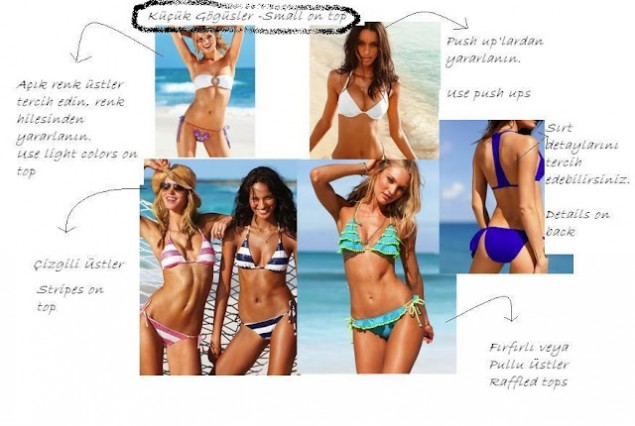 Vücut tipine uygun bikini seçimi