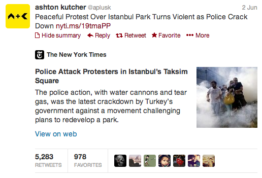 ashton kutcher occupygezi